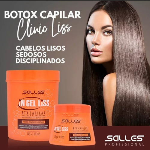 Botox Btx Capilar Clinic Liss Salles Profissional 300g