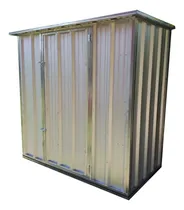 Comprar Armario Deposito Galpón Exterior Jardín Chapa 210x210x200 Natural\u002Fnegro