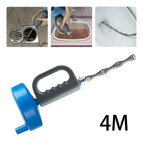 Juego De Desatascador De Inodoro Eléctrico Herramienta 4m
