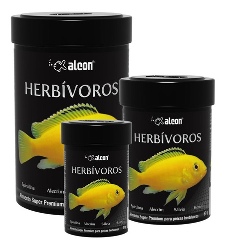 Ração Alcon Super Premium Peixes Herbívoros 30g C. Africanos