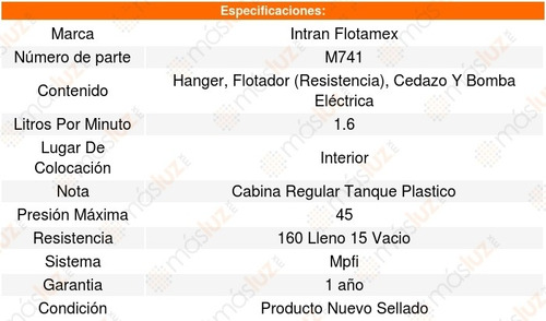 Base Y Bomba Gasolina Ranger Custom 2.3l L4 89 A 92 Intran