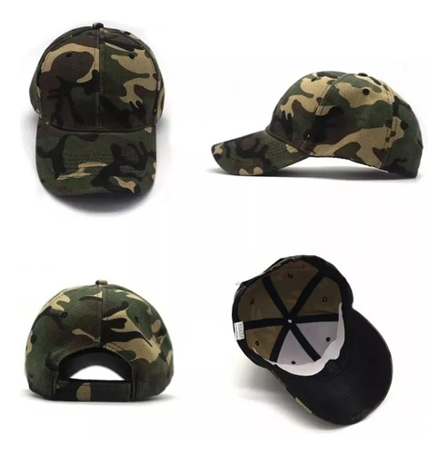 Gorra Cachucha Camuflada Militar Sol Unisex Ajustable