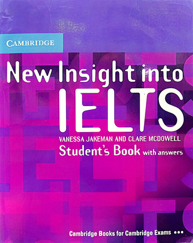 New Insight Into Ielts Student Book De Vanessa Jakeman