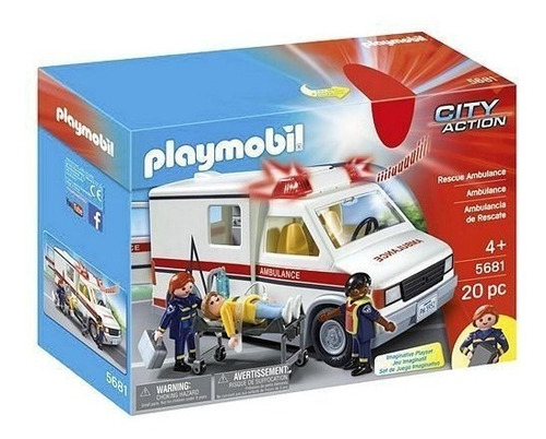 Playmobil City Action Ambulancia 5681 Con Sonidos