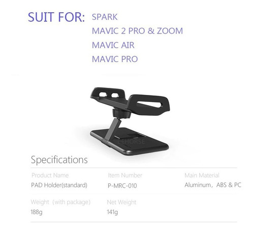 Suporte Tablet Controle Dji Mavic 2 / Air/ Spark - Pgytech