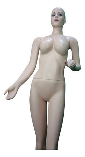 Maniquie De Dama Completo Mate Color Piel Con Rostro Busto G