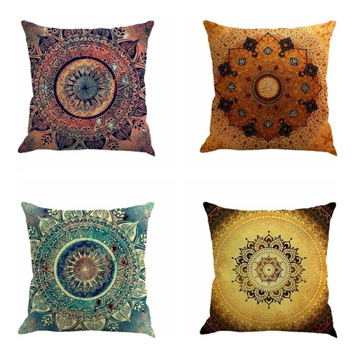 Juego 4 Estuche Decorativa Para Almohad On Sill Dise Ño