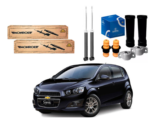 Kit Amortecedor Traseiro Original Chevrolet Sonic 1.6 2013