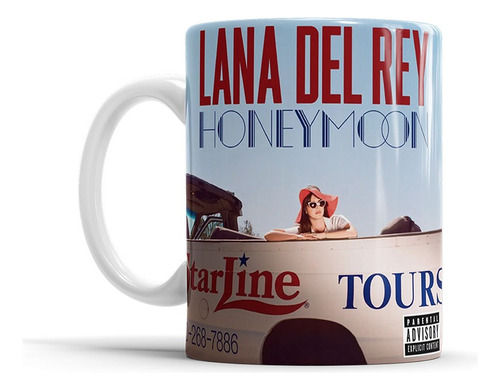 Taza Cerámica Lana Del Rey Honeymoon