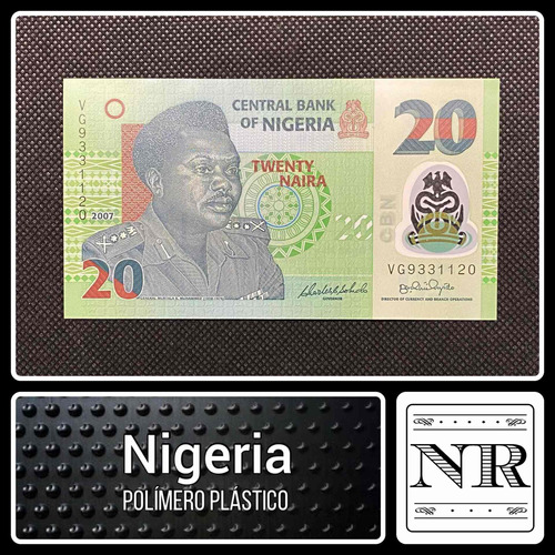Nigeria - 20 Naira - Año 2007 - P #34 - Africa - Plástico 