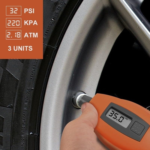 Medidor De Presion De Llantas Digital De 1 A 150 Psi