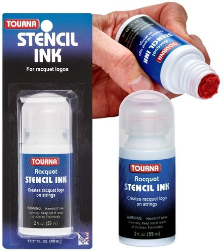 Tinta Para Cordas Tourna Stencil Ink - Unique- Vermelho