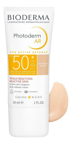 Protector Solar Bioderma Photoderm Ar Spf50 Natural 30 Ml