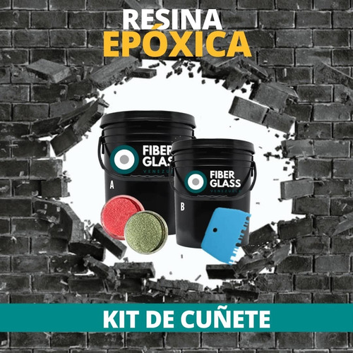 Imagen 2 de 2 de Resina Epoxica Cuñete Con Pigmento