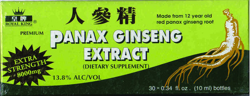 Royal King Panax Ginseng Extracto 8000mg Extra Strength (con