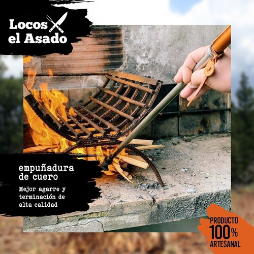 Imagen 6 de 7 de Atizador Y Avivador De Fuego Parrilla Locos X El Asado