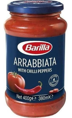 Imagen 1 de 6 de Salsa De Tomate Italiana Barilla - Arrabbiata 400g 