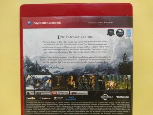 The Elder Scrolls V Skyrim Playstation 3 Ps3 Usado. (Usado)