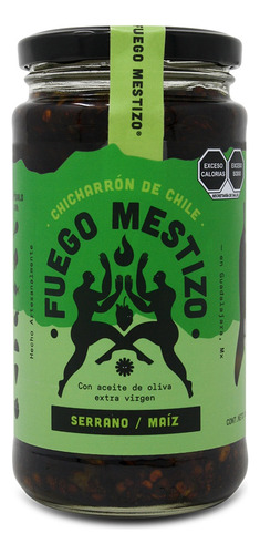 Salsa Fuego Mestizo Chile Serrano Maiz Aceite De Oliva