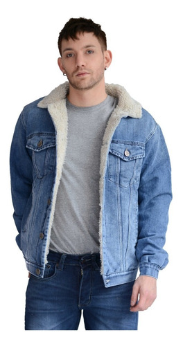 Campera De Jean Con Corderito Energy- Kout Hombre