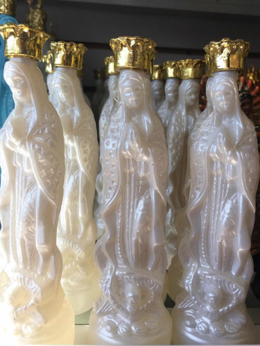 50 Botellas Con Forma De La Virgen De Guadalupe