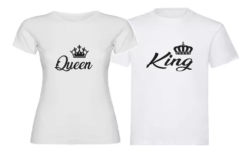 Real ~ lado raspador Camisas King Queen | MercadoLibre 📦