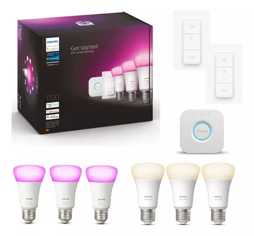 PHILIPS KIT PHILIPS HUE III + 2 INTERRUPTORES INALÁMBRICOS + BRIDGE