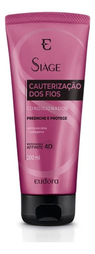 Condicionador Cauterização Dos Fios Siàge Eudora 200ml