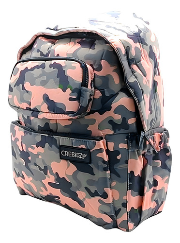 Mochila Camuflada 16 Pulgadas Neopren Espalda Cresko - 12358 Color Marrón