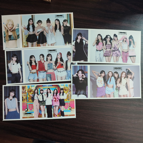 Set Caja De 30 Postales / Fotos Le Sserafim Kpop Girlgroup