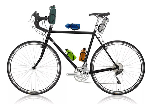 Soporte Porta Anfora Botella Bicicleta De Aluminio Ligera