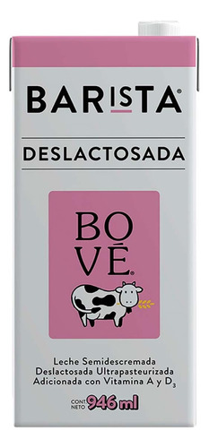 Leche Barista Deslactosada 946ml - 12pzs