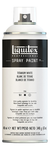 Tinta Acrílica Spray Liquitex 400ml 0432 Titanium White