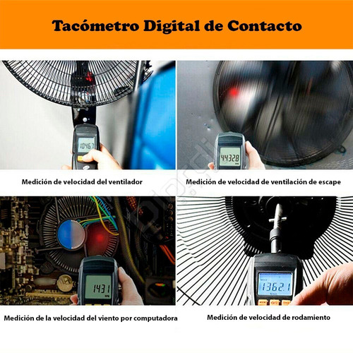 Tacómetro Digital Gm8906 Benetech Indicador De Rpm