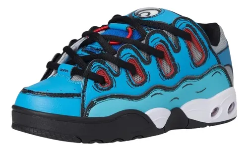 Zapatillas Osiris Modelo D3 Og Celeste Cartoon Exclusiva!!!