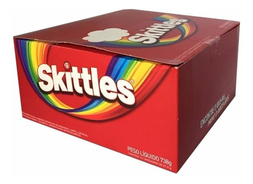 Caixa Bala Skittles Fruits - Sabor Original (738g)