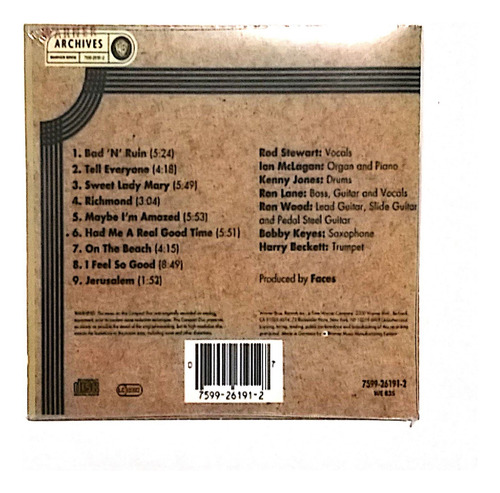 Faces Cd: Long Player ( Simil Vinilo - Germany ) Estándar