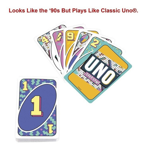 Uno Edición Iconic Década 90's - Juego De Mesa Cartas Oferta