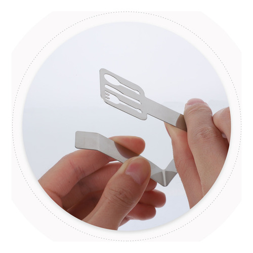Manteles De Mesa De Picnic De Acero Inoxidable, 4 Piezas