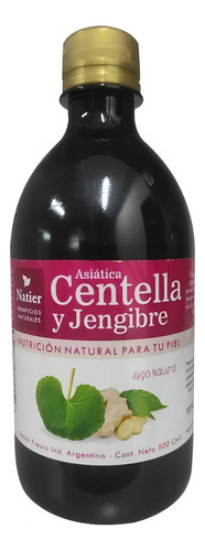 Centella Y Jengibre Bebible Nutricion Natural Natier 500ml