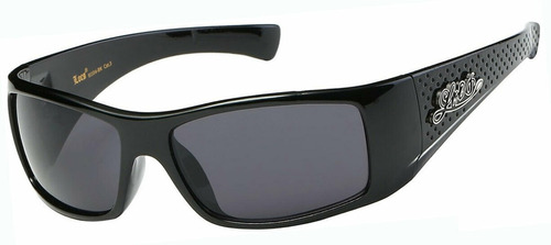 Lentes Locs Hardcore Gangsta Biker Shiny Black