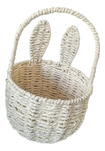 Cesta Tejida De Pascua, Decoración De Pascua, Cesta De