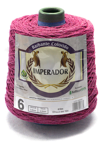 Barbante Colorido Barbantextil Imperador 4/6 610m Cor Beterraba