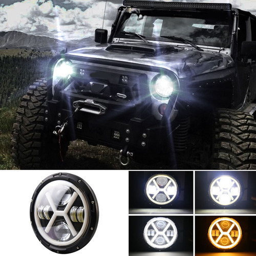 1 Proyector Led Redondo De 7 Pulgadas Para Faro Delantero Ti