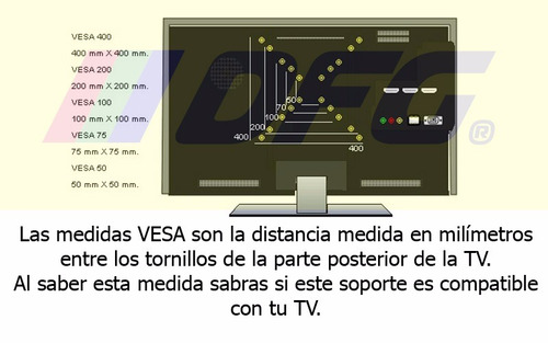 Imagen 3 de 3 de Soporte Dfg Fijo Tv Led Lcd 23 24 26 32 36 40 42