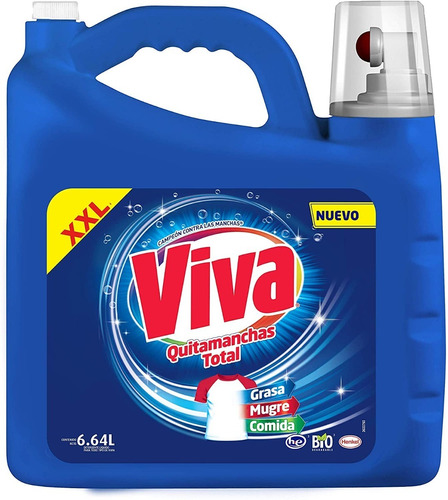 Detergente Líquido Viva Quitamanchas Total Regular 6.64l