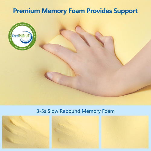 Almofada De Pescoço Feelikey Memory Foam Cooling Cervical Bl