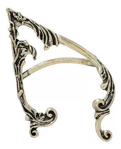 2 Retro Elf Ear Cuff Handcraft Izquierda Dorada