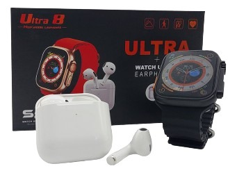 Set Reloj Smart Watch Serie 8 Cosmo + Audifonos Inalambricos