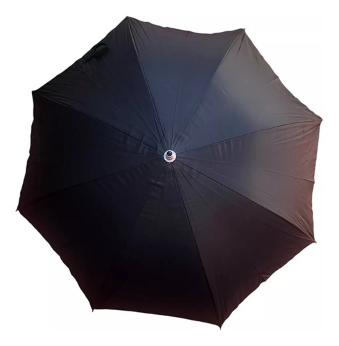 Paraguas Largo 8 Varillas Proteccion Uv Oferta Negro Liso